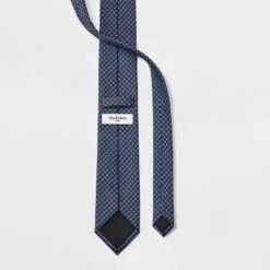 Men's Plaid Neck Tie - Goodfellow & Co™ Navy Blue One Size