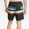 Men's 7" Ibiza Sunset Swim Shorts - Goodfellow & Co™ Black