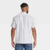 Men's Short Sleeve Slub Camp Button-Down Shirt - Goodfellow & Co™