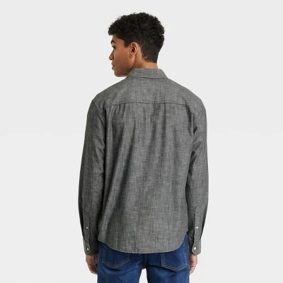 Men's Button-Down Shirt - Goodfellow & Co™ Black Wash 1 Men's Button-Down Shirt - Goodfellow & Co™ Black Wash