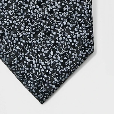 Men's Floral Print Neck Tie - Goodfellow & Co™ Black One Size 2 Men's Floral Print Neck Tie - Goodfellow & Co™ Black One Size - Image 2