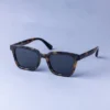 Men's Square Tortoise Shell Plastic Sunglasses - Goodfellow & Co™ Honey Brown: UV Protection, Recycled Material