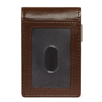 Men's RFID Bifold Wallet With Money Clip - Goodfellow & Co™ Brown 5 Men's RFID Bifold Wallet With Money Clip - Goodfellow & Co™ Brown - Image 5