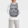 Men's 18.5" Backpack With Buckles - Goodfellow & Co™ Gray