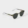 Men's Plastic Round Sunglasses - Goodfellow & Co™ Sage : Maximum UV Protection, Impact-Resistant, Recycled Material