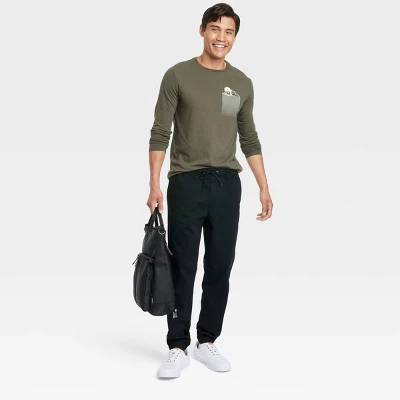 Men's Athletic Fit Chino Jogger Pants - Goodfellow & Co™ 2 Men's Athletic Fit Chino Jogger Pants - Goodfellow & Co™ - Image 2