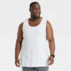 Men's Big & Tall 4pk Tank Top - Goodfellow & Co™ White