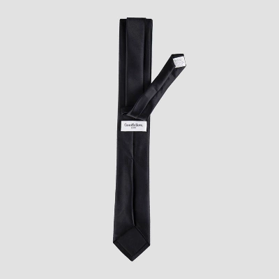 Men's Satin Skinny Tie - Goodfellow & Co™ Black One Size 1 Men's Satin Skinny Tie - Goodfellow & Co™ Black One Size