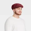 Men's Corduory Ivy Beret - Goodfellow & Co™ Dark Red