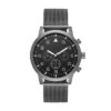 Men's Aviator Mesh Strap Watch - Goodfellow & Co™ Dark Gray