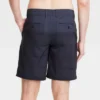 Men's 9" Striped Hybrid Swim Shorts - Goodfellow & Co™ Black