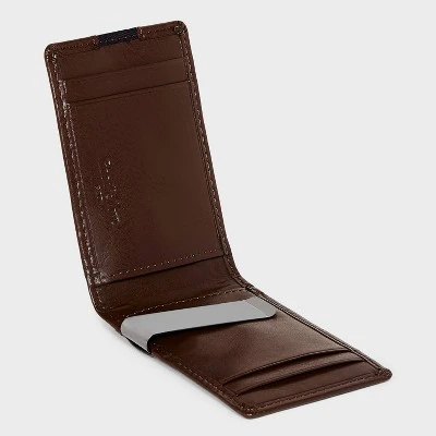 Men's RFID Bifold Wallet With Money Clip - Goodfellow & Co™ Brown 3 Men's RFID Bifold Wallet With Money Clip - Goodfellow & Co™ Brown - Image 3