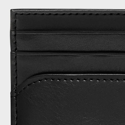 Men's RFID Card Case - Goodfellow & Co™ Black 4 Men's RFID Card Case - Goodfellow & Co™ Black - Image 4