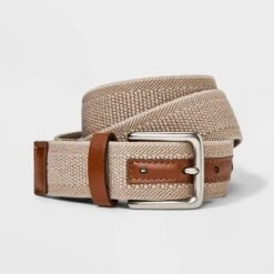 Men's Solid Stretch Belt - Goodfellow & Co™ Khaki -Men's Style official Store GUEST 6c2d58c1 ad0d 4dba 93f7 bc35b3886f26