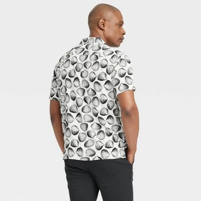 Men's Short Sleeve Collared Button-Down Camp Shirt - Goodfellow & Co™ 1 Men's Short Sleeve Collared Button-Down Camp Shirt - Goodfellow & Co™