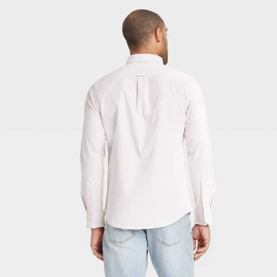 Men's Long Sleeve Poplin Shirt - Goodfellow & Co™ Pink 1 Men's Long Sleeve Poplin Shirt - Goodfellow & Co™ Pink