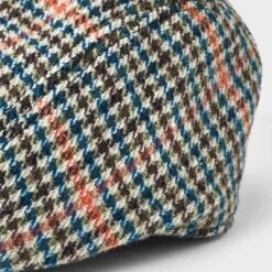 Men's Houndstooth Ivy Beret - Goodfellow & Co™ Red/Black/Blue -Men's Style official Store GUEST 6fdeb760 9872 45cb b948 3253d4eb96c9