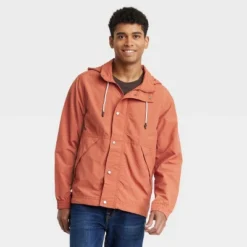 Men's Elevated Rain Jacket - Goodfellow & Co™ Orange -Men's Style official Store GUEST 74ed15a3 c4d9 4b50 a28d d190be529db2