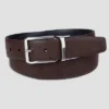 Men's Feather Edge Reversible Non Stretch Belt - Goodfellow & Co™ Black