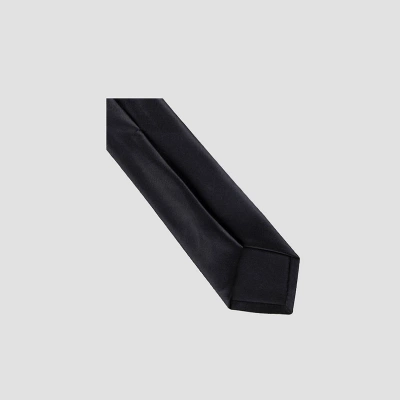 Men's Satin Skinny Tie - Goodfellow & Co™ Black One Size 3 Men's Satin Skinny Tie - Goodfellow & Co™ Black One Size - Image 3