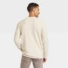Men's Long Sleeve Textured Crewneck Shirt - Goodfellow & Co™