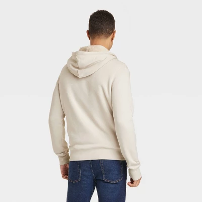Men's High-Pile Fleece Lined Hooded Zip-Up Sweatshirt - Goodfellow & Co™ 1 Men's High-Pile Fleece Lined Hooded Zip-Up Sweatshirt - Goodfellow & Co™
