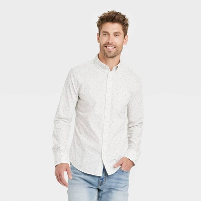 Men's Slim Fit Every Wear Long Sleeve Button-Down Shirt - Goodfellow & Co™ 4 Men's Slim Fit Every Wear Long Sleeve Button-Down Shirt - Goodfellow & Co™ - Image 4