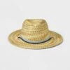 Men's Marled Straw Panama Hat With Chin Strap - Goodfellow & Co™ Cream
