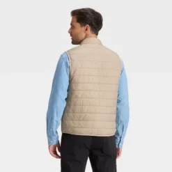Men's Puffer Vests - Goodfellow & Co™ Tan