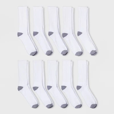 Men's Odor Resistant Crew Socks 10pk - Goodfellow & Co™ 6-12 2 Men's Odor Resistant Crew Socks 10pk - Goodfellow & Co™ 6-12 - Image 2