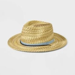 Men's Marled Straw Panama Hat With Chin Strap - Goodfellow & Co™ Cream -Men's Style official Store GUEST e7e09fc9 7337 4e29 9805 f14eda9f14f2
