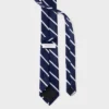 Men's Striped Neck Tie - Goodfellow & Co™ Navy & White