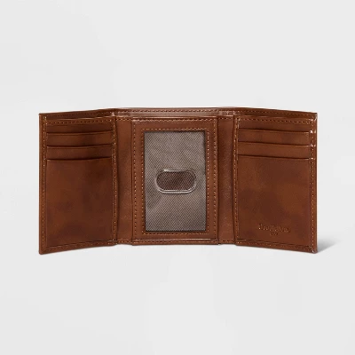 Men's RFID Trifold Wallet - Goodfellow & Co™ Brown 3 Men's RFID Trifold Wallet - Goodfellow & Co™ Brown - Image 3